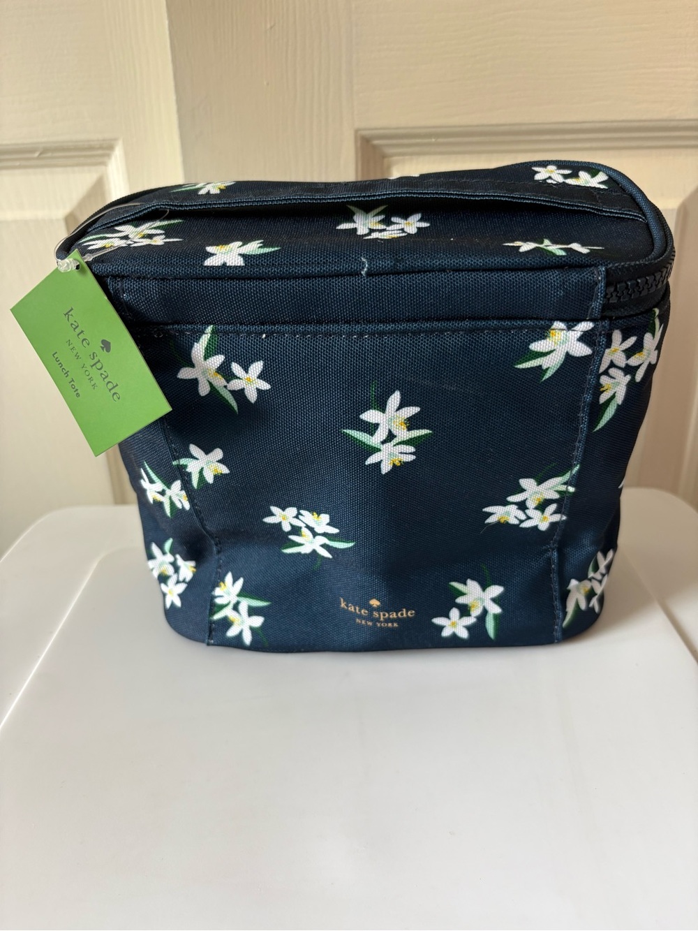 Kate Spade Orange Blossom Toss Floral Insulated Lunch Tote Bag New